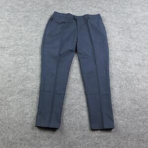 Legend Pants Mens 34 Navy Dress Pants Slim Tapered Polyester Blend 35x28* NWT